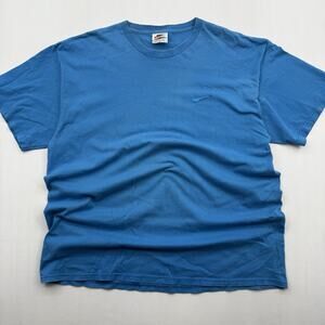 Vtg 90s Nike Blank Blue T shirt Size XL Single Stitch made in the USA